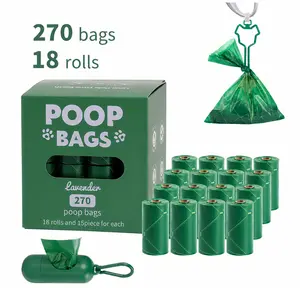 Dog Poop Bags, 270ct Lavender-Scented Pet Waste Bags for Dogs