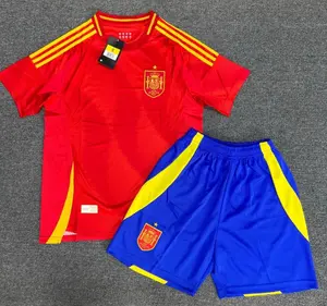 Spain Soccer Kit 2024 Euro Edition | Breathable Quick-Dry Fabric, Embroidered Logo | Unisex Football Set for Game Day