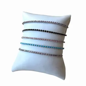 Mini Tennis Dainty Bracelet - Elegant Multicolor Design for Everyday Wear
