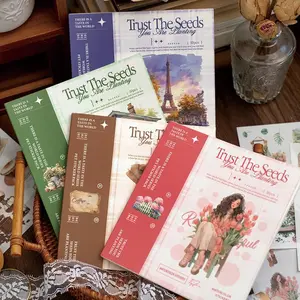 Town Life Series Sticker, Sticker Cards, 50 Sheets/book Scrapbooking & Journal Making Material Paper, DIY Decorative Sticker for Stationery & Water Bottle & Laptop, Decal Sticker