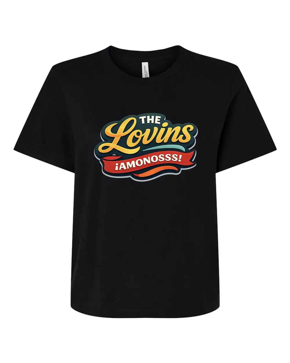 The Lovins large logo woman’s tee.