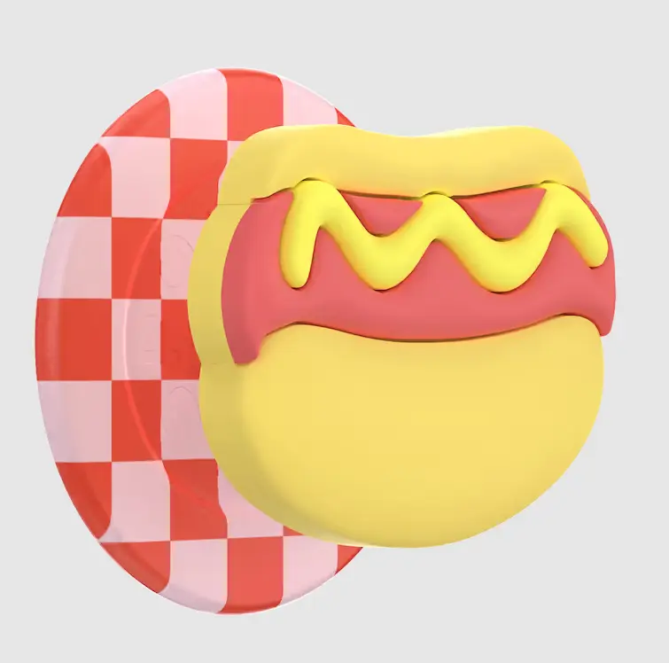 PopSockets PopOut Hot Dog MagSafe PopGrip, Cellphone Mobile Phone Stand Accessory