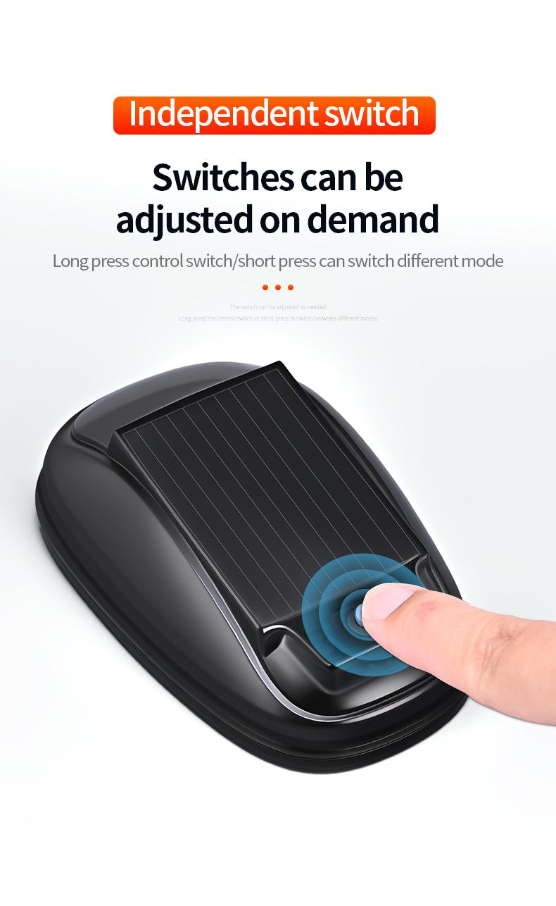 Solar Car Roof RGB Strobe Lingts With Remote Control ,Drill-Free Installation, Roof Running Lights，8-Color Waterproof LED Vibration Sensor ，Universal Cable-free LED Cab Running Lights, Decorative Warning Navigation Lamp for Truck SUV Cars.