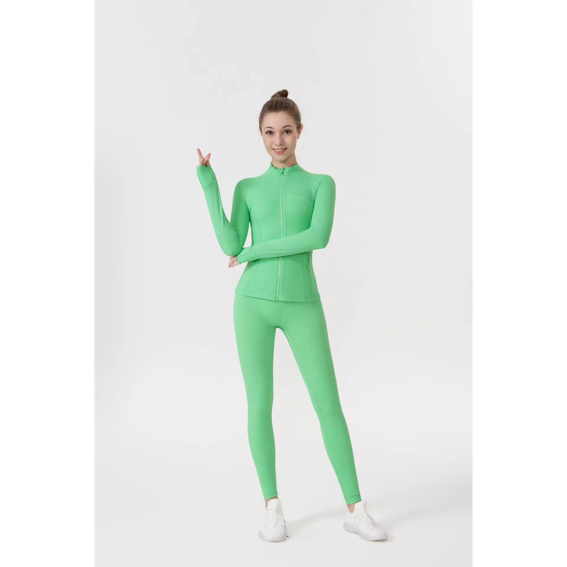 Jungle Green Yoga Pants+Jacket Original