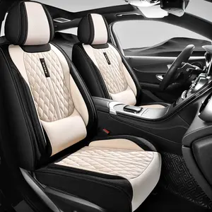 Universal Car Seat Cover Set, Automotive Seat Covers, Breathable Linen Texture Design, Durable Protection for All Seasons, Stylish & Comfortable Fit