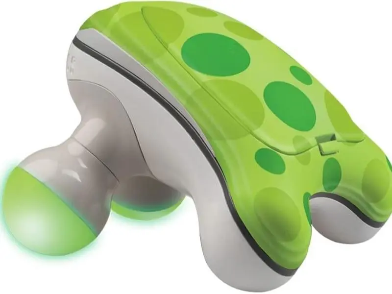 Mini Handheld Massager Cordless Vibrating Body Massager with LED Light