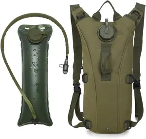 Tactical Hydration Backpack 101.44 oz Water Bag with Adjustable Straps Lightweight Outdoor Duffel for Hiking Running Cycling Camping