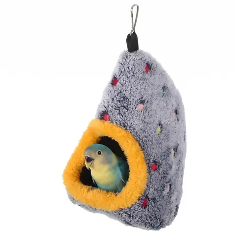 Egg-Shaped Fleece Bird Cage Accessory - Parakeet-Safe Bird Snuggle Hut, Comfortable Hideaway, Warm Winter Shelter for Cages