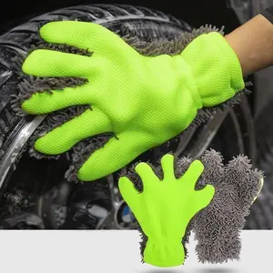 【3-Day Delivery】Summervibes JOYTUTUS 2026 Car Washing Sponges Mitts Double-Sided Microfiber 1 Pack Car Detailing Glove for Interior & Exterior, Knobby for Dusting, Smooth for Scrubbing, Non-Abrasive, Durable, Safe on Paint, Great for Hard-to-Reach Areas