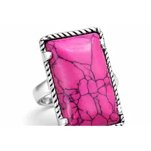 Prairie Stone Western Statement Ring Cowgirl Fashion Rugged Beauty