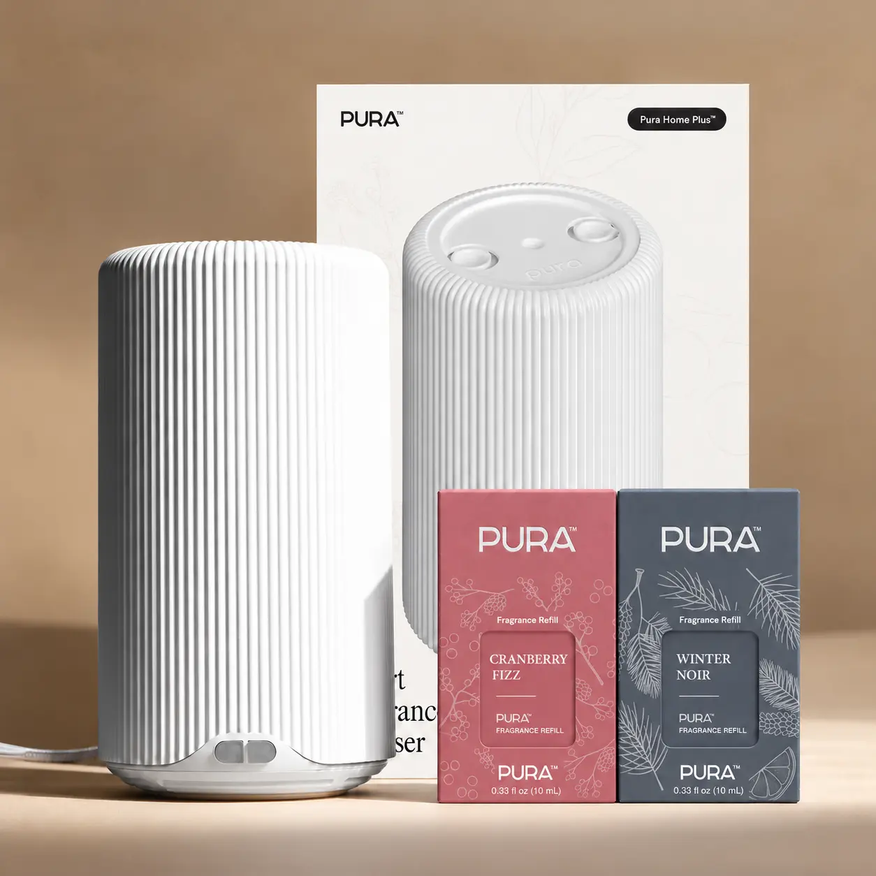 Pura Smart Plus Diffuser + Holiday Fragrance Duo | Cranberry Fizz & Winter Noir