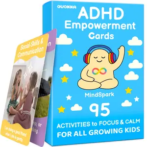 QUOKKA ADHD Tools for Kids – Emotional Regulation Tools for Kids in a Fun Flashcards Deck