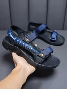 Men's Adjustable Buckle Beach Sandals, Casual Comfortable Breathable Sports Sandals for Summer, Non-slip Outdoor Sandals for Hiking