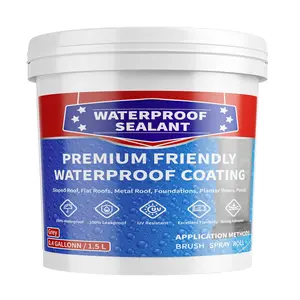 Polyurethane  Coating, 0.4 Gallon / 51 Fl 0z., Light Grey, Polyurethane Coating for Multi-Surface Leak Repair Roofs, Gutters, Basements, Indoor and Outdoor Liquid Water Proof Sealant