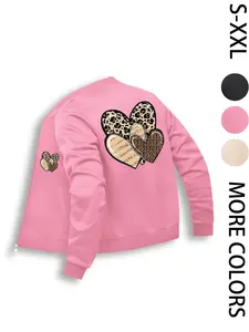 Women's Long Sleeve Zipper Jacket, Coats, Casual Daily Wear, Comfortable Fashion Design, Ideal Gift, All Seasons, Fitted Style