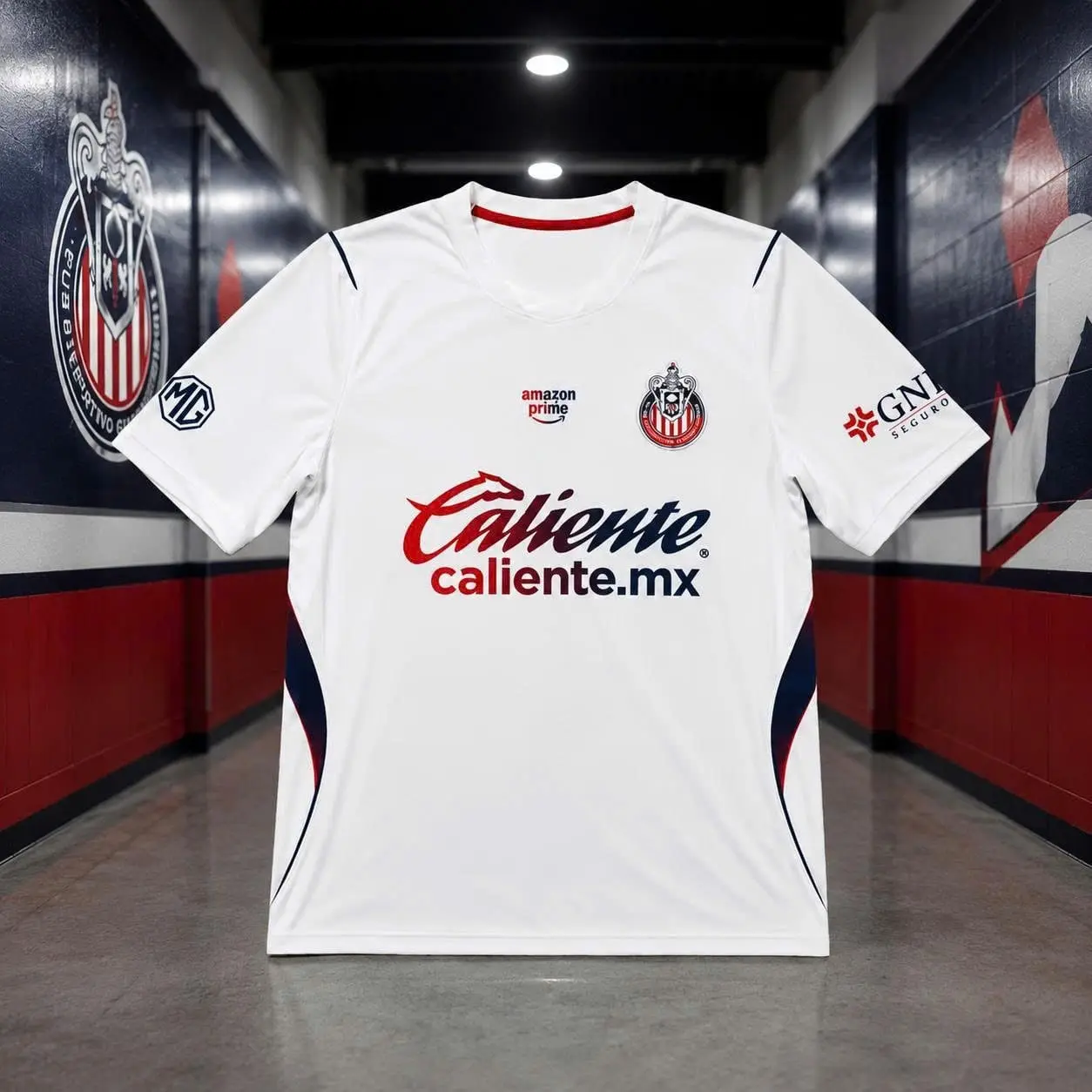 White Chivas Away Home Soccer Shirt 26-27, Football Jersey, Game Day Sports Top, Liga MX Fan Gear