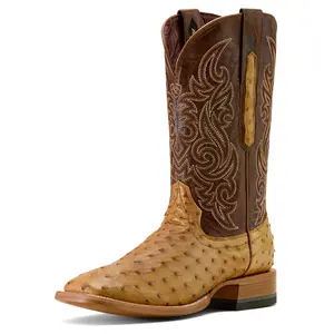 Men's Classic Cash Wide Square Toe Cowboy Boots
