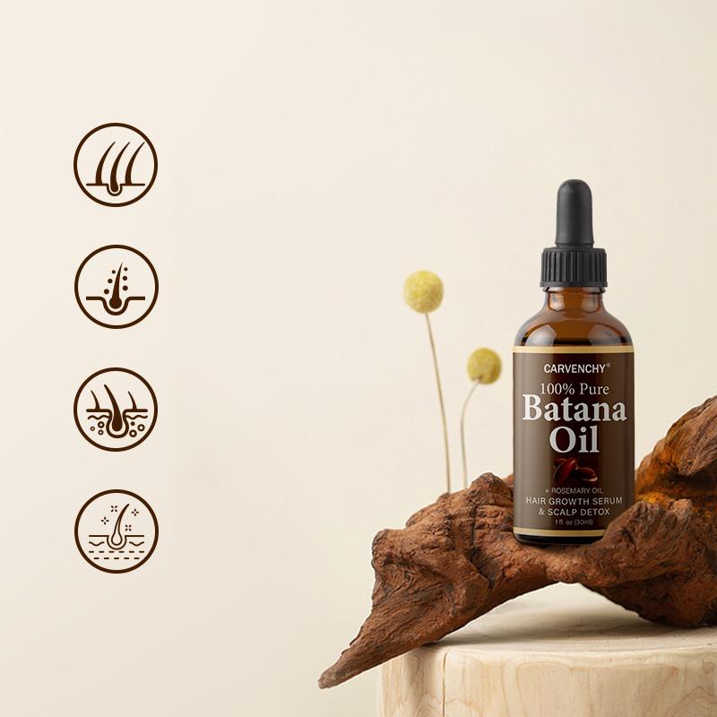 Batana Oil,Strong & Healthy Hair, Make Hair Longer Fuller Thicker, Organic Batana Oil with Rosemary,Organic Rosemary Oil Vitamin E Nourish Scalp,for All Hair Types,