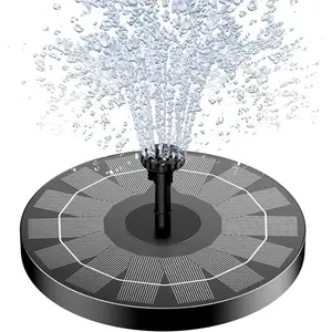 Solar Fountain, Solar Powered Bird Bath Fountain Pump  1.5W Solar Panel Kit Water Pump, Outdoor Watering Submersible Pump for Pond, Pool, Garden, Fish Tank