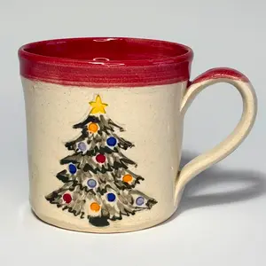 Matt Burton Pottery, "Christmas" mug