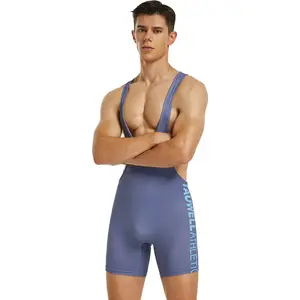 2026TAUWELL New Men's Vest Wrestling Suit Men's Black Swimming Shark Pants