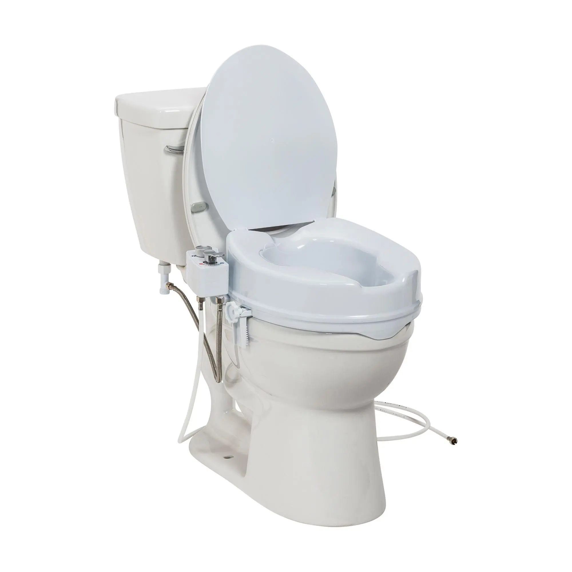 Drive Medical PreserveTech Raised Toilet Seat w/ Bidet & Temp