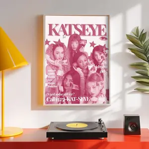 KATSEYE Poster, Album Poster, Music Poster, Wall Art