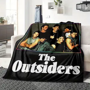 The Outsiders themed print super soft flannel blanket - a cozy gift for all seasons, perfect for the sofa, bedroom, office, or travel