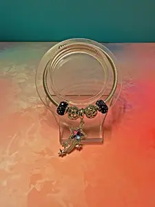 Lavender Star shine Charm Bracelet