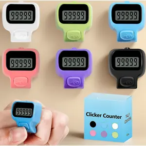 Amble 6-Pack Electronic Tally Counter – Handheld Finger Clicker for Knitting, Crochet, Stitch Counting, Golf Scores, Fishing, Lap, and Inventory