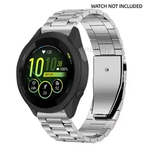 Metal strap suitable for 22mm 20mm 18mm metal strap, suitable for Garmin Forerunner 570 970 55 265 965 165 255 955 Venus 4 3 2/Active 6/5/4 stainless steel bracelet wearing tool