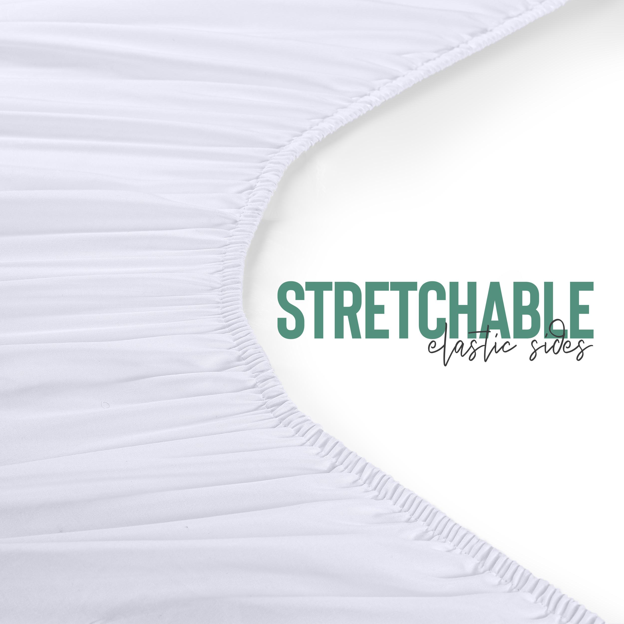 Utopia Bedding Quilted Fitted Queen Mattress Pad, Soft & Elastic Fit Mattress Protector, Stretches Deep up to 16 In, Durable White Fiberfill Polyester