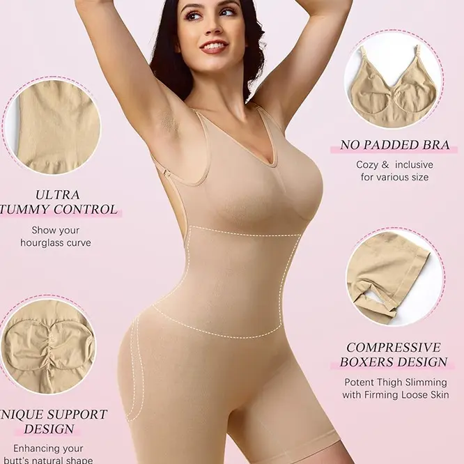 Firm Tummy Control Bodysuit With Butt Lifter Shapewear Womenswear Christmas nebility  bodysuit