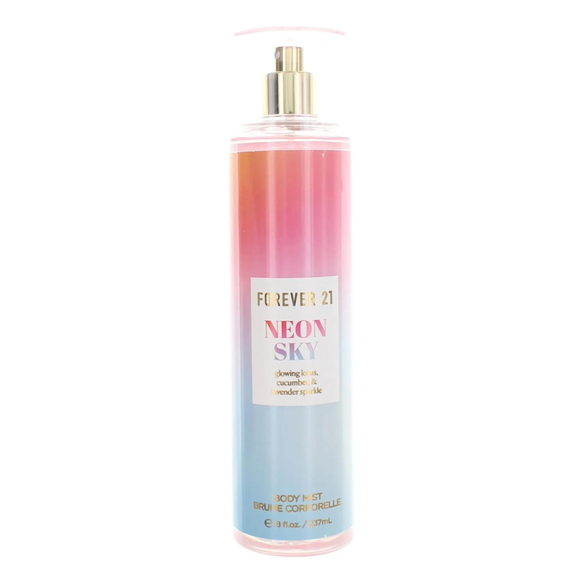 FOREVER 21 Neon Sky 8.0 Women's Body Mist Bottle, L Size - (127396) - USA Origin, 24pcs ByBox