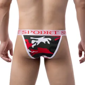 CLEVER-MENMODE Cotton Sexy Man Briefs Underwear Ice Silk Low Waist Panties High Cut Underpants Bulge Pouch Costumes Bikini