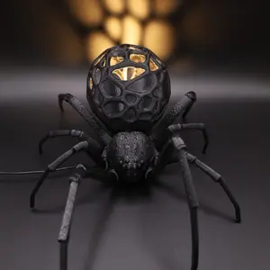 Dimmable Gothic Spider Lamp: Set the Mood with Creepy-Cool Lighting!