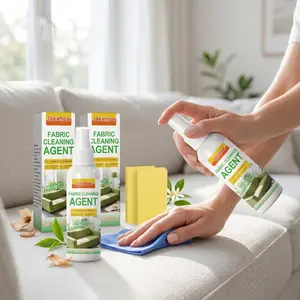 2-Pack Fabric Sofa Dry Cleaning Agent, Textile Curtain Carpet Cleaner, Home Stain Remover, Daily Household Cleaning Solution