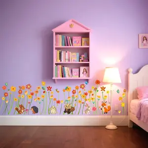 Colorful  Wall  for Girls Room Large, Wall Stickers babyroom,   Playroom ,Cute  Wall Decors for Girls,,.