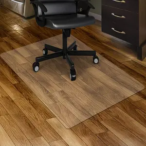 Clear Chair mat for Hard Floors 36 x 48 inches Transparent Floor Mats /Tile Protection Mat for Office &  (36" X 48" Rectangle)