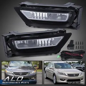 Fit For 2013-2015 Honda Accord Sedan Clear Fog Lights Lamps W/ Bulbs Left+Right