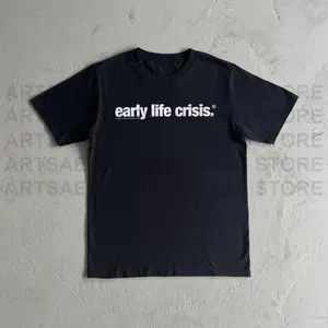 Nettspend Early Life Crisis Cotton Tee Shirt, bafk merch, invert tour merch, tour merch, nettspend merch, nettspend tour, nettspend bafk, nettspend invert, early life crisis, nett spend merch, nett spend, nettspend gift, nettspend rap, bafk