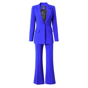 Adele Blazer Pants Set in Royal Blue