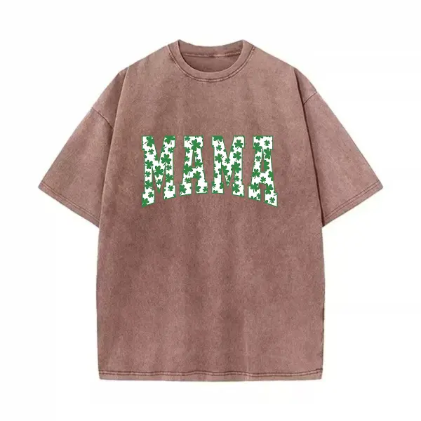 Washed Cotton Tee-Coffee