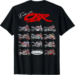 Evolution of the, CBR,Motorcycle,Motorbike,Biker,Sportsbike T-Shirt