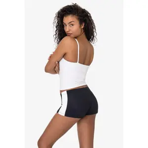 RNT532 - Nylon Tricot 2-Tone Mini Shorts