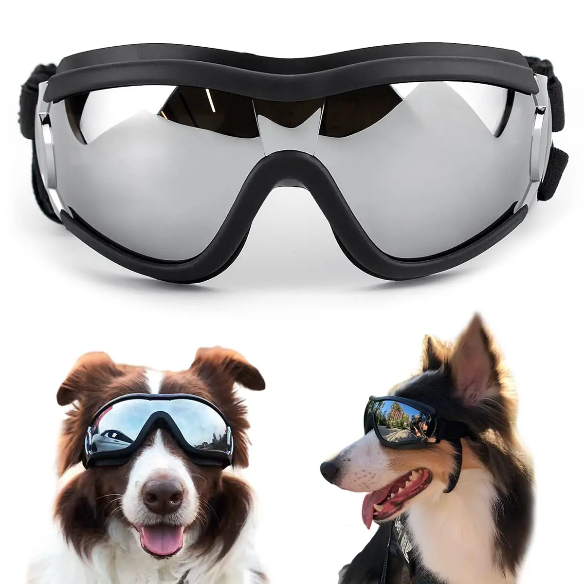 Adjustable Pet Goggles, UV Protection Windproof Pet Sunglasses, Pet Eye Protection Glasses For Outdoor Activities