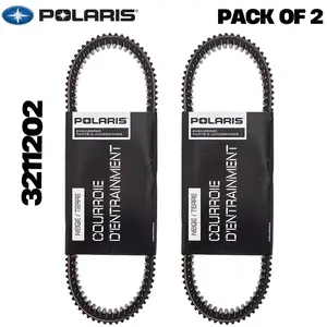 Polaris RZR Drive Belt for Specific Pro XP, Pro XP 4, Turbo S, Turbo S 4, Turbo R Models - 3211202 - Pack of 2