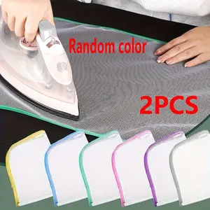 1pc/2pcs Heat-Resistant Ironing Mesh Pad - Protective Cloth for Safe Clothing Care, Ventilated Mesh Design Prevents Scorch Marks, No Electricity Required, Ideal for Home Use, Home Ironing Solution | Safe Garment Handling | Mesh Construction,