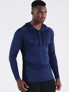 Men's Workout Long Sleeve Fishing Shirts UPF 50+ Sun Protection Dry Fit Hoodies Mens Big and Tall Hoodies Pullover Loose Fit Casual Athletic Long Sleeve Hooded Sweatshirts