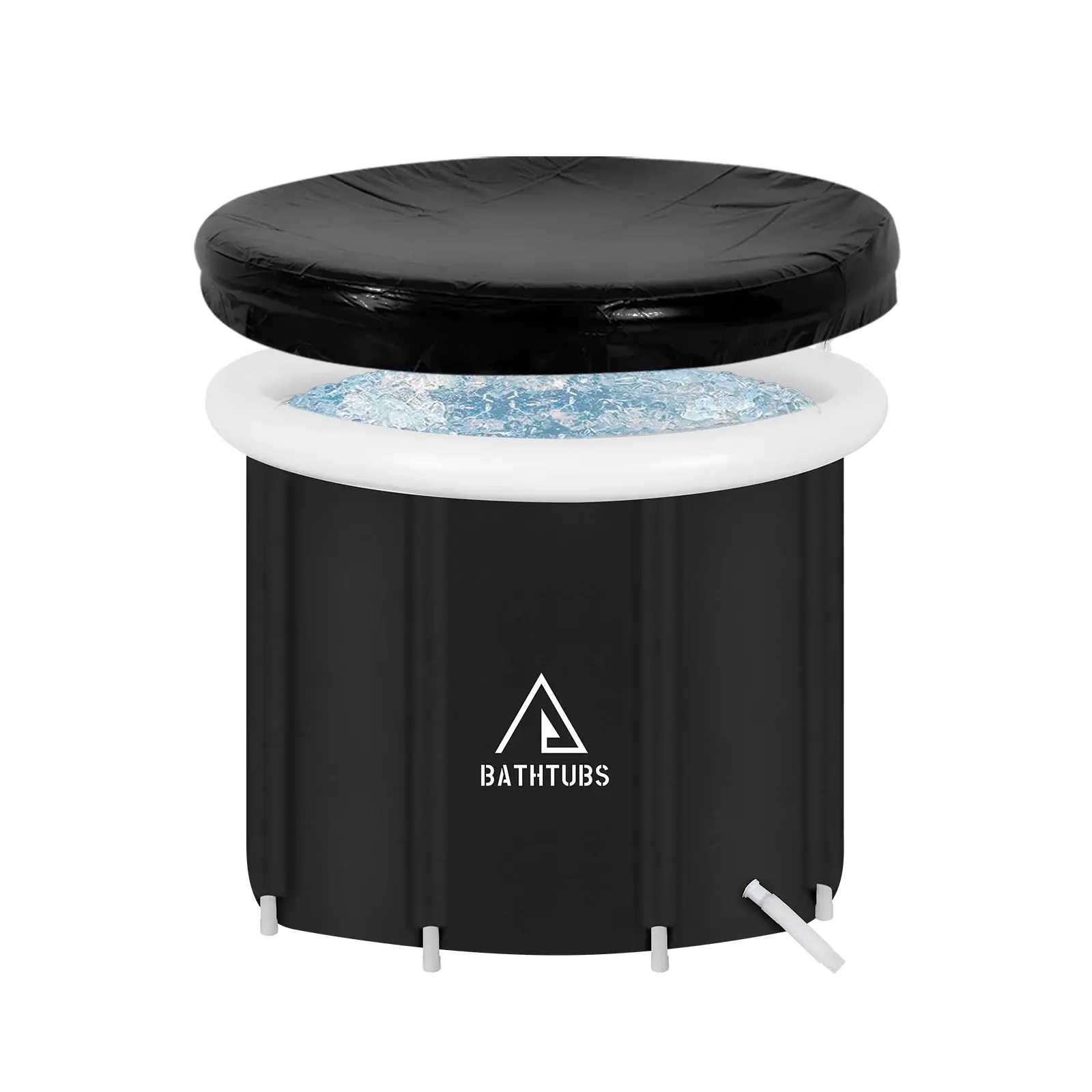 Ice Bath Tub for Athletes, Portable Ice Bath at Home, Inflatable Cold Plunge Tub for Adults, Large Ice Bathtub Outdoor, Recovery Cold Bath with Cover and Lid STARBRILLIANT